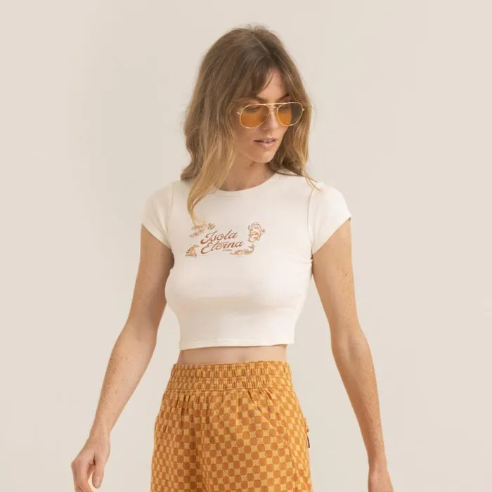 Women Roark Tees Icon Isola Premium Tee Coconut