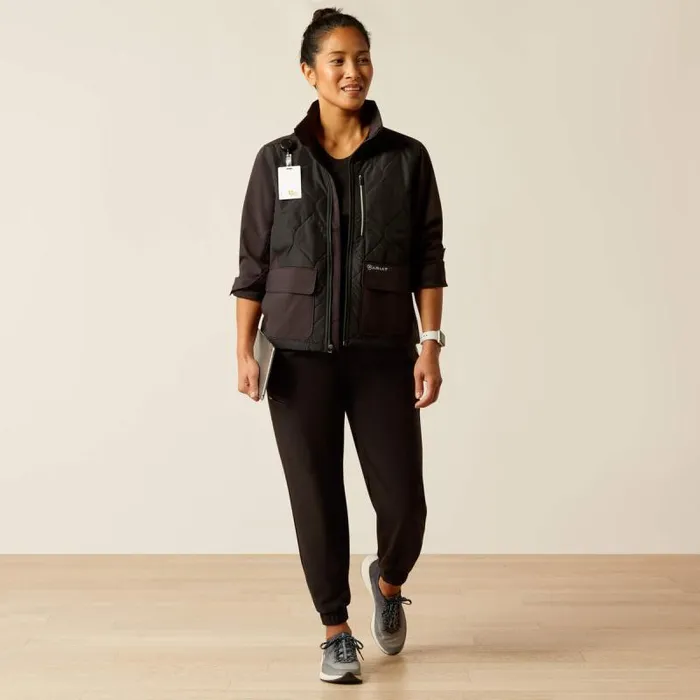 Women Scrubs Ariat Ambroise Insulated Scrub Jacket Black Women Scrubs Ariat Ambroise Insulated Scrub Jacket Black