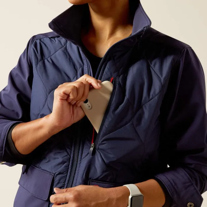 Women Scrubs Ariat Ambroise Insulated Scrub Jacket Navy Women Scrubs Ariat Ambroise Insulated Scrub Jacket Navy