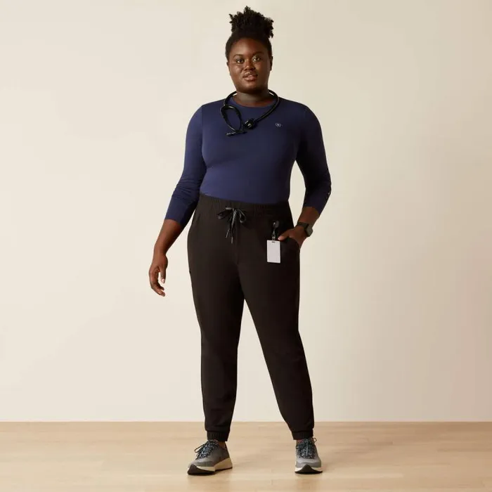 Women Scrubs Ariat Blackwell Cargo Stretch Jogger Scrub Pant Black