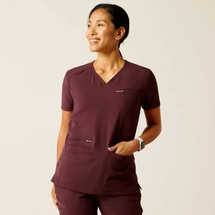 Women Scrubs Ariat Burgundy Scrubs Uniform Winetasting