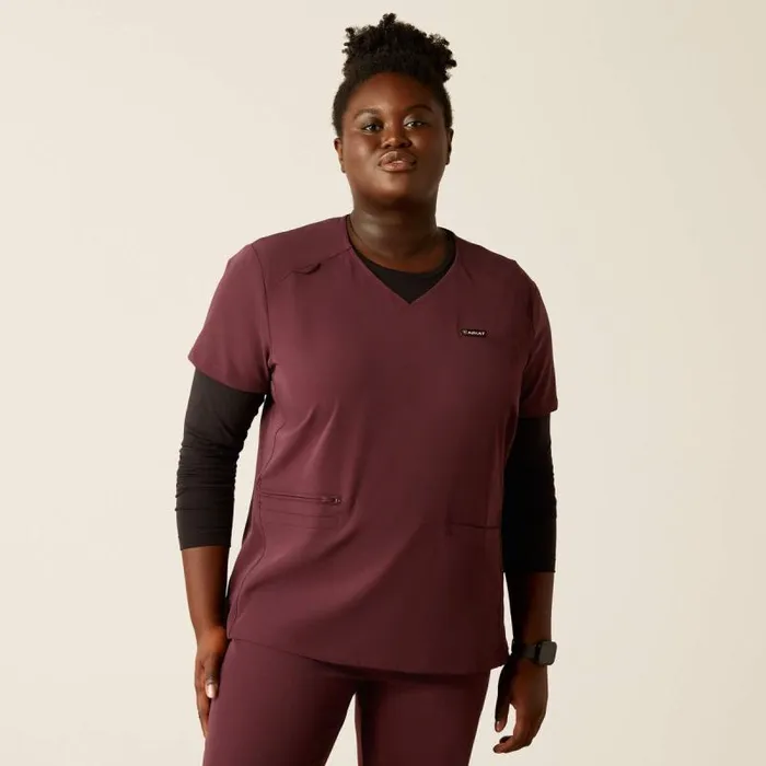 Women Scrubs Ariat Burgundy Scrubs Uniform Winetasting