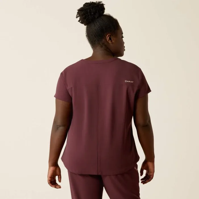 Women Scrubs Ariat Eliza Fashion Scrub Top Winetasting Women Scrubs Ariat Eliza Fashion Scrub Top Winetasting