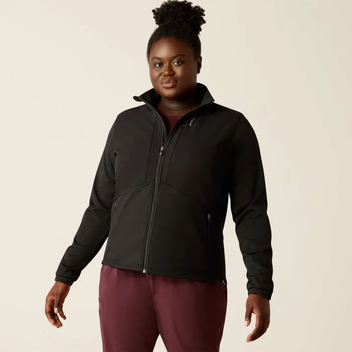 Women Scrubs Ariat Sina Fleece Scrub Jacket Black Women Scrubs Ariat Sina Fleece Scrub Jacket Black