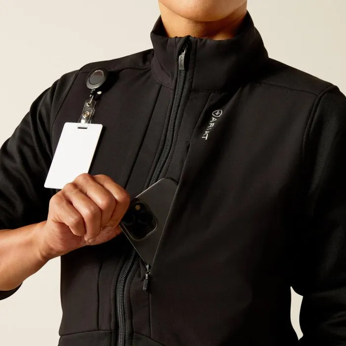 Women Scrubs Ariat Sina Fleece Scrub Jacket Black Women Scrubs Ariat Sina Fleece Scrub Jacket Black