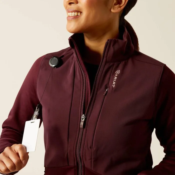 Women Scrubs Ariat Sina Fleece Scrub Jacket Winetasting Women Scrubs Ariat Sina Fleece Scrub Jacket Winetasting