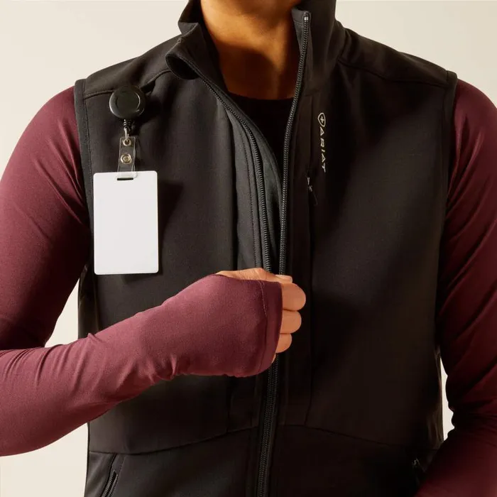 Women Scrubs Ariat Sina Fleece Scrub Vest Black Women Scrubs Ariat Sina Fleece Scrub Vest Black