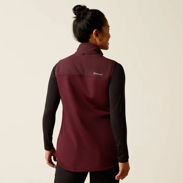 Women Scrubs Ariat Sina Fleece Scrub Vest Winetasting