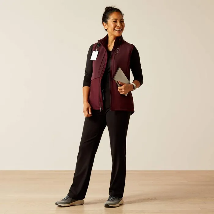 Women Scrubs Ariat Sina Fleece Scrub Vest Winetasting