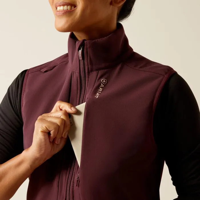 Women Scrubs Ariat Sina Fleece Scrub Vest Winetasting