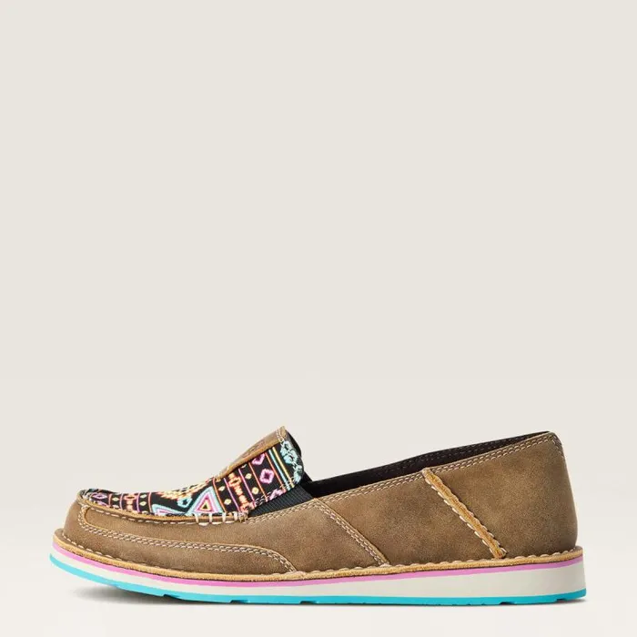Women Shoes and Sneakers Ariat Cruiser Brown Bomber Neon Lights