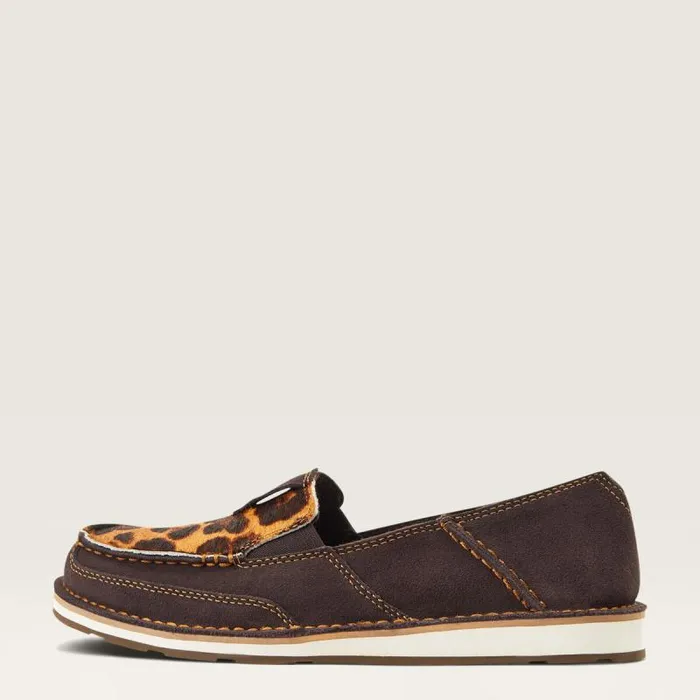 Women Shoes and Sneakers Ariat Cruiser Chocolate Suedeleopard Hairon