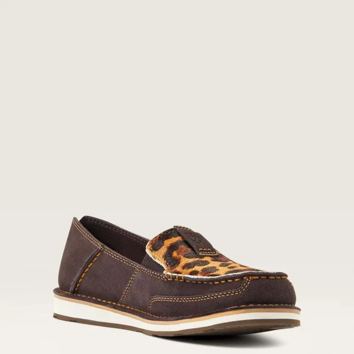 Women Shoes and Sneakers Ariat Cruiser Chocolate Suedeleopard Hairon
