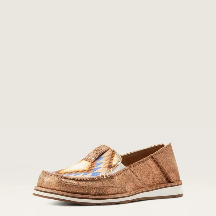 Women Shoes and Sneakers Ariat Cruiser Metallic Bronze Blanket Print