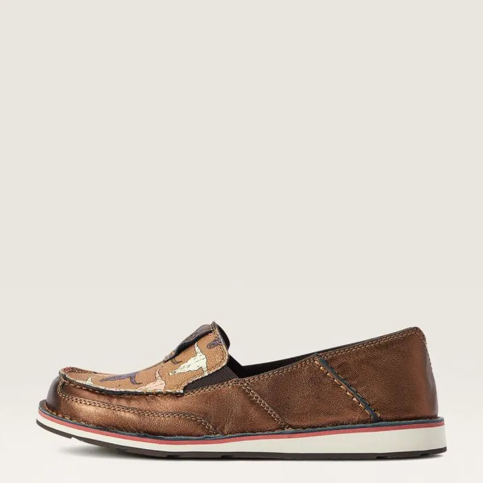 Women Shoes and Sneakers Ariat Cruiser Metallic Bronze Pink Steerhead Women Shoes and Sneakers Ariat Cruiser Metallic Bronze Pink Steerhead