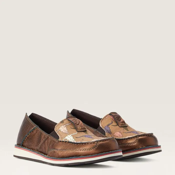 Women Shoes and Sneakers Ariat Cruiser Metallic Bronze Pink Steerhead Women Shoes and Sneakers Ariat Cruiser Metallic Bronze Pink Steerhead