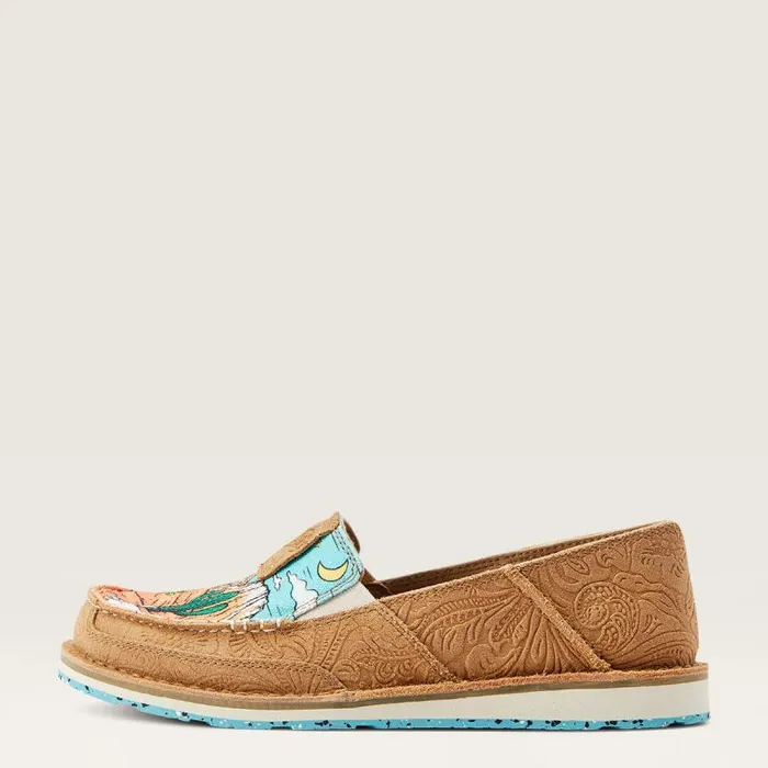 Women Shoes and Sneakers Ariat Cruiser Tan Suede Emboss Arizona Skies Women Shoes and Sneakers Ariat Cruiser Tan Suede Emboss Arizona Skies