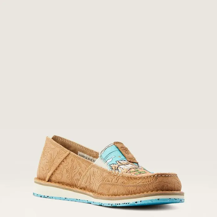 Women Shoes and Sneakers Ariat Cruiser Tan Suede Emboss Arizona Skies Women Shoes and Sneakers Ariat Cruiser Tan Suede Emboss Arizona Skies