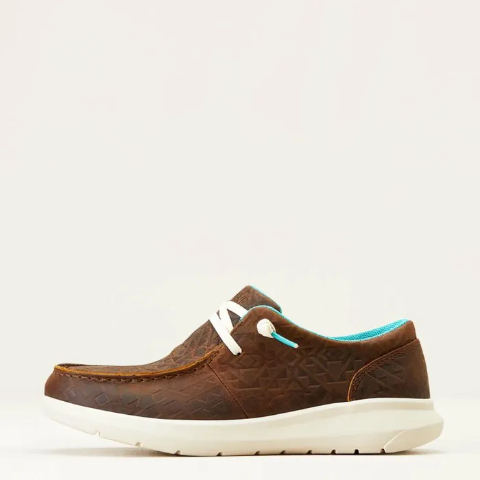 Women Shoes and Sneakers Ariat Hilo Brown Blanket Emboss