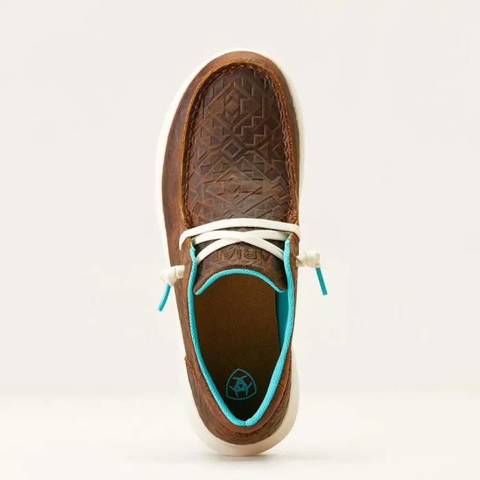 Women Shoes and Sneakers Ariat Hilo Brown Blanket Emboss