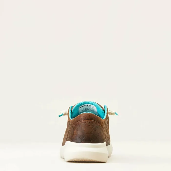 Women Shoes and Sneakers Ariat Hilo Brown Blanket Emboss