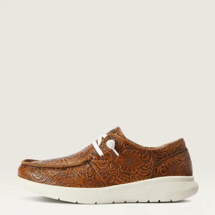 Women Shoes and Sneakers Ariat Hilo Brown Floral Emboss Women Shoes and Sneakers Ariat Hilo Brown Floral Emboss