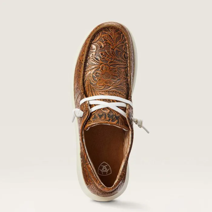 Women Shoes and Sneakers Ariat Hilo Brown Floral Emboss Women Shoes and Sneakers Ariat Hilo Brown Floral Emboss