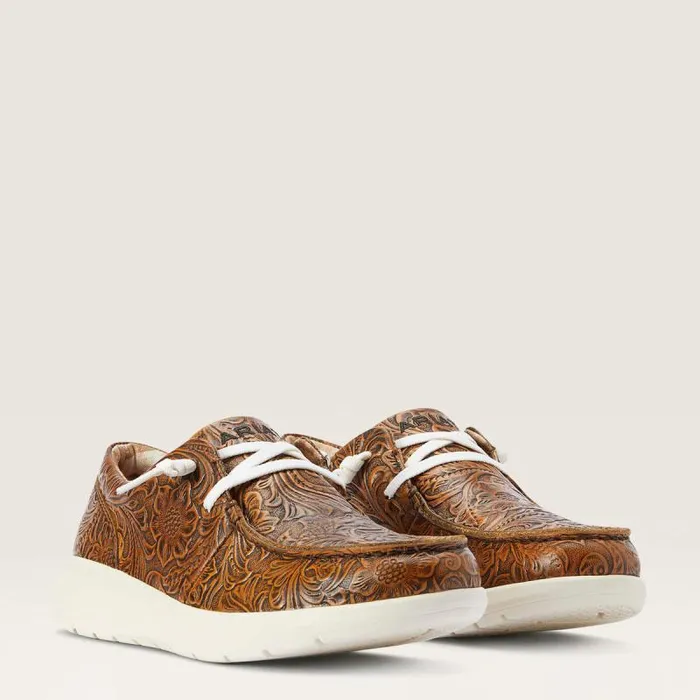 Women Shoes and Sneakers Ariat Hilo Brown Floral Emboss Women Shoes and Sneakers Ariat Hilo Brown Floral Emboss