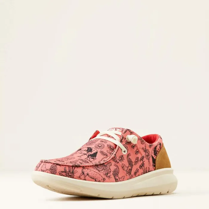 Women Shoes and Sneakers Ariat Hilo Coral Livestockdark Tan Suede