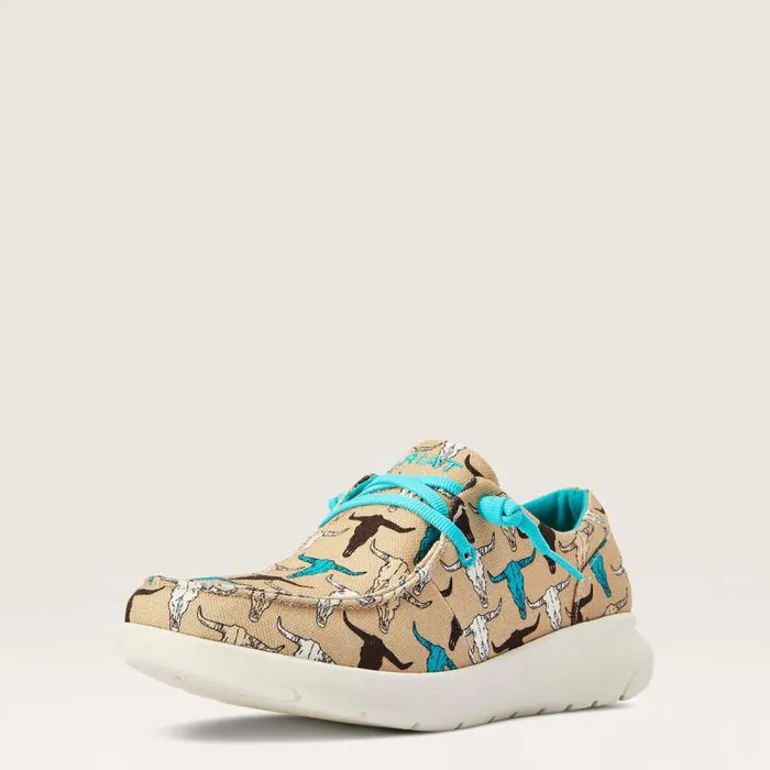 Women Shoes and Sneakers Ariat Hilo Multi Steerhead Print