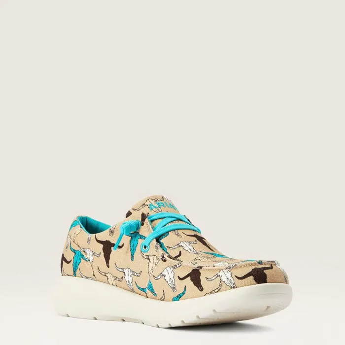 Women Shoes and Sneakers Ariat Hilo Multi Steerhead Print