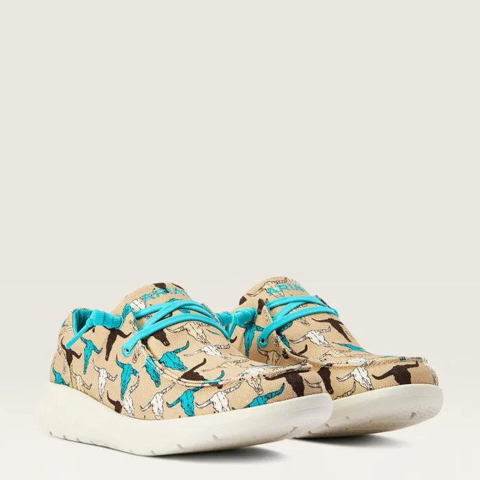 Women Shoes and Sneakers Ariat Hilo Multi Steerhead Print