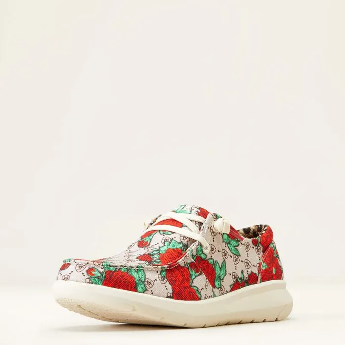 Women Shoes and Sneakers Ariat Hilo Rose Logo Print