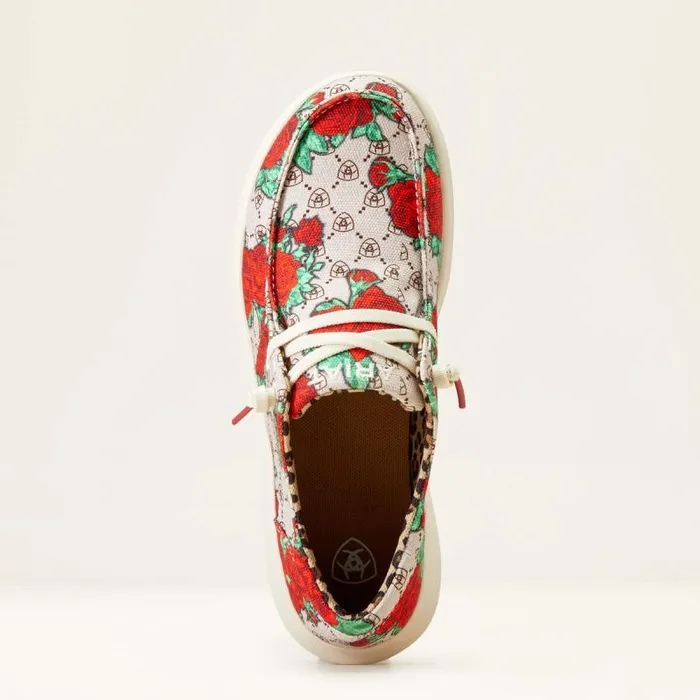 Women Shoes and Sneakers Ariat Hilo Rose Logo Print
