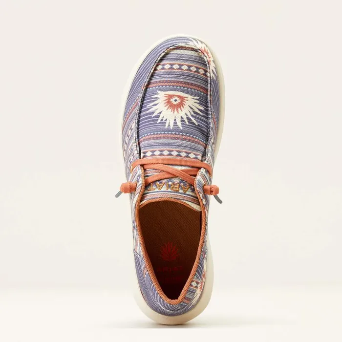 Women Shoes and Sneakers Ariat Hilo Sendero Blue Boquillas Print Women Shoes and Sneakers Ariat Hilo Sendero Blue Boquillas Print