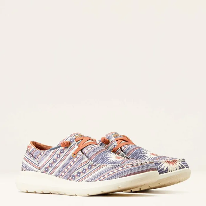 Women Shoes and Sneakers Ariat Hilo Sendero Blue Boquillas Print Women Shoes and Sneakers Ariat Hilo Sendero Blue Boquillas Print