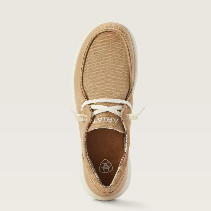 Women Shoes and Sneakers Ariat Hilo Washed Tan Canvas Women Shoes and Sneakers Ariat Hilo Washed Tan Canvas