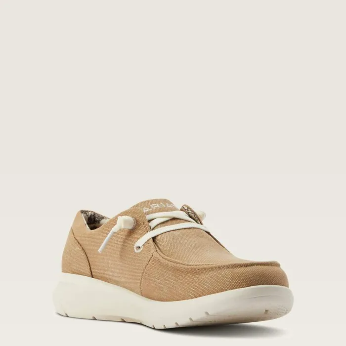 Women Shoes and Sneakers Ariat Hilo Washed Tan Canvas Women Shoes and Sneakers Ariat Hilo Washed Tan Canvas