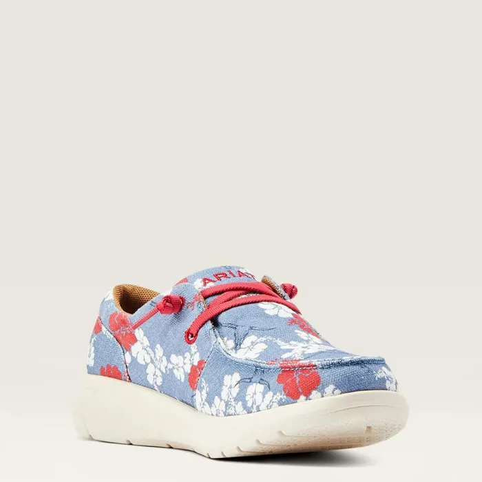Women Shoes and Sneakers Ariat Hilo Western Aloha Red White And Blue Pareau Prin
