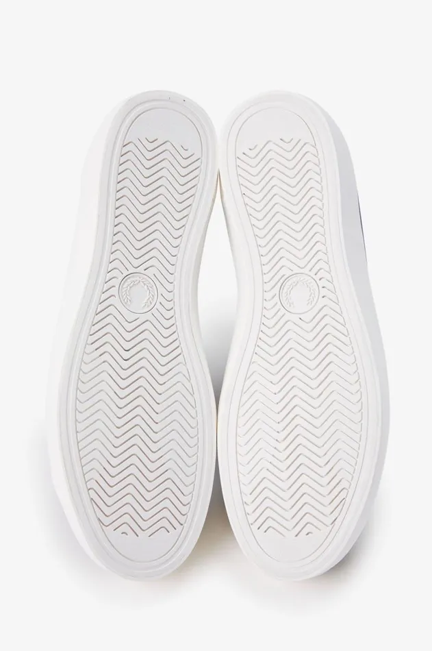 Women Shoes Fred Perry Baseline Navysnow White