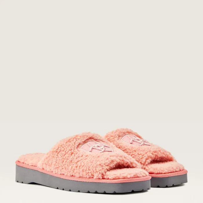 Women Slippers Ariat Cozy Chic Square Toe Slipper Fuzzy Pink Women Slippers Ariat Cozy Chic Square Toe Slipper Fuzzy Pink