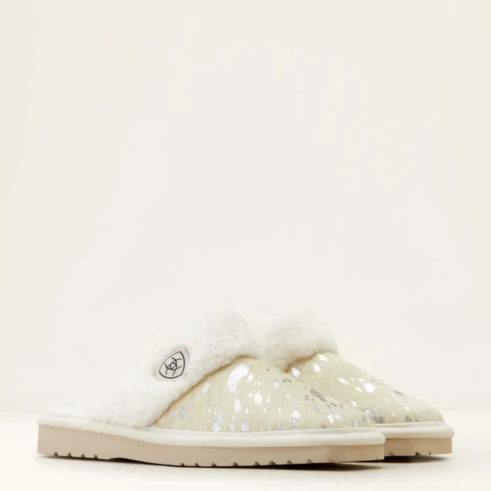 Women Slippers Ariat Jackie Square Toe Ice Silver Women Slippers Ariat Jackie Square Toe Ice Silver