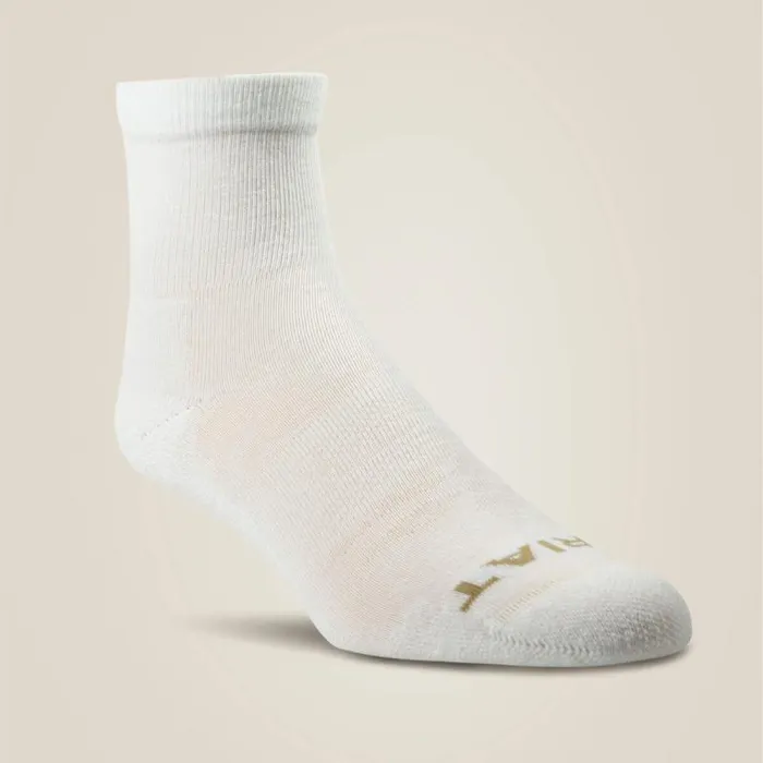 Women Socks Ariat Western Bootie Sock 2 Pair Pack White