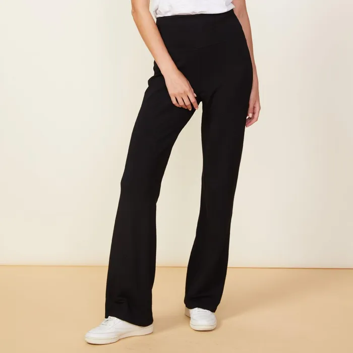Women Sweats MONROW Supersoft Flare Pant Black