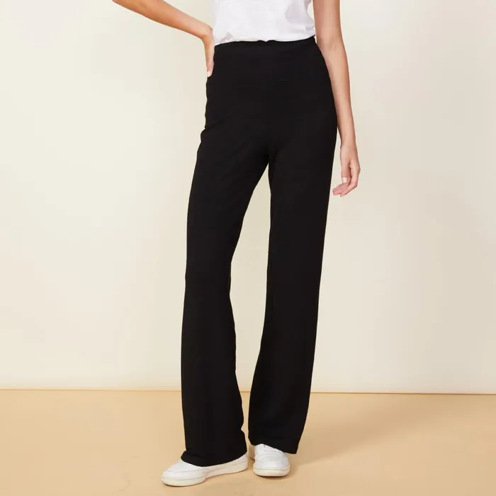 Women Sweats MONROW Supersoft Flare Pant Black