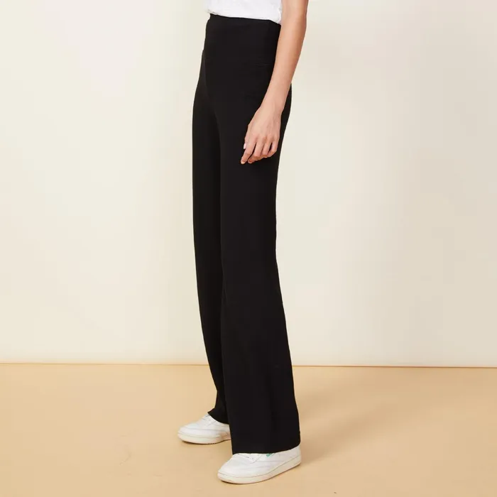 Women Sweats MONROW Supersoft Flare Pant Black
