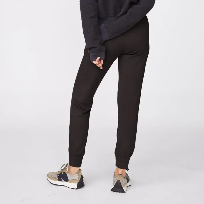 Women Sweats MONROW Supersoft Fleece Girlfriend Sweats Faded Black