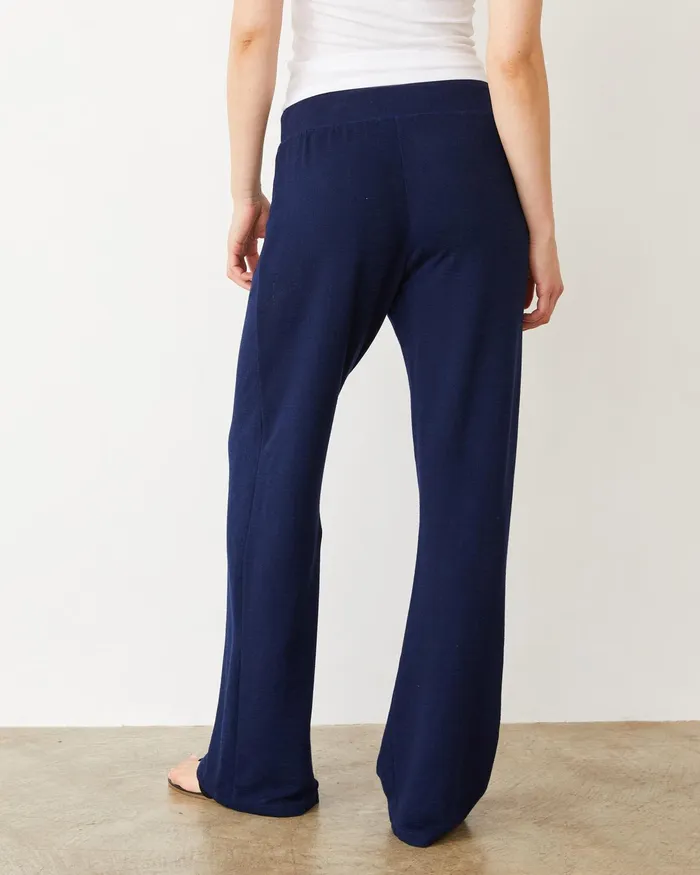 Women Sweats MONROW Supersoft Straight Leg Vintage Sweat Navy