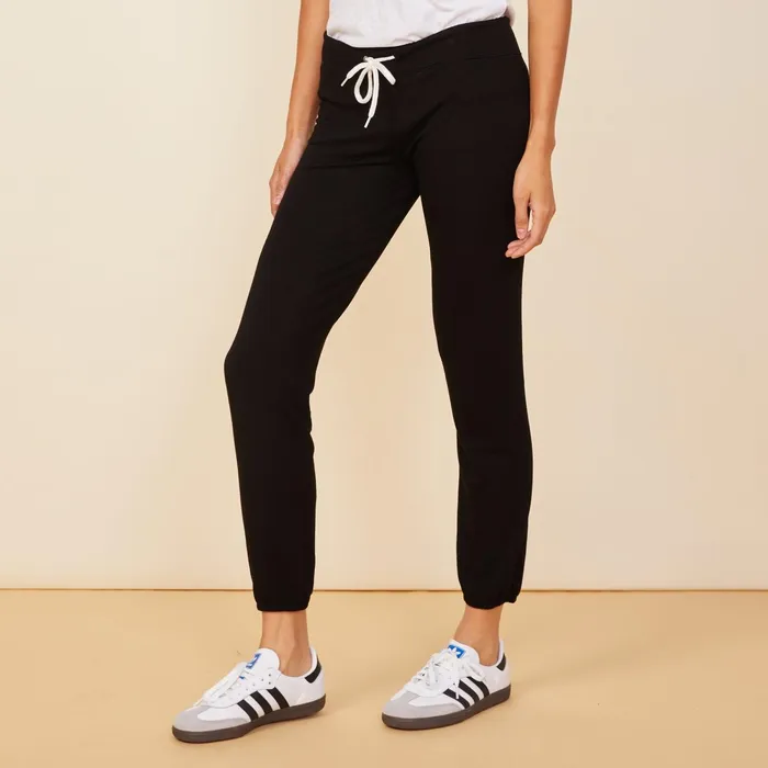 Women Sweats MONROW Supersoft Vintage Sweats Black
