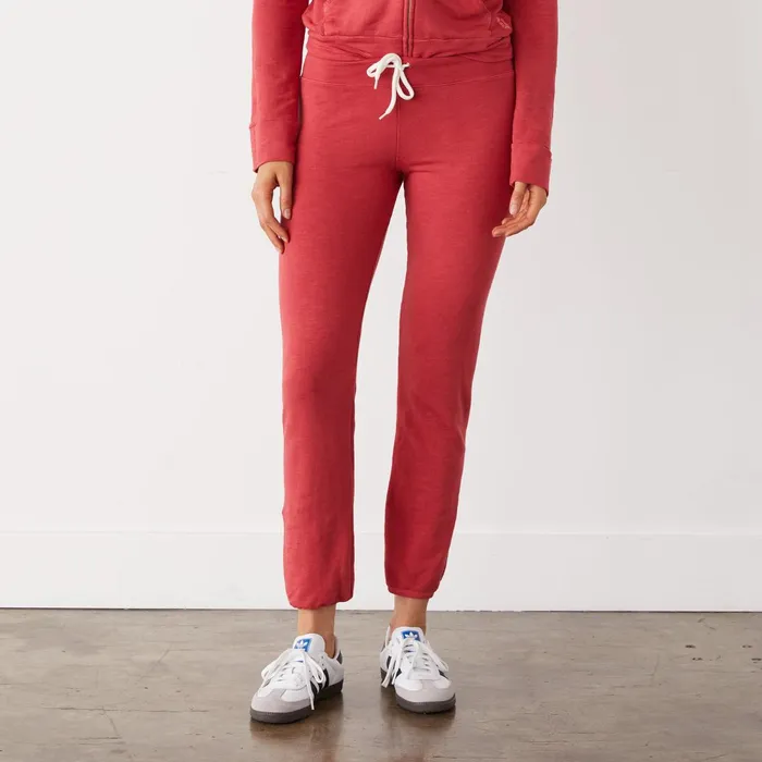 Women Sweats MONROW Supersoft Vintage Sweats Cherry